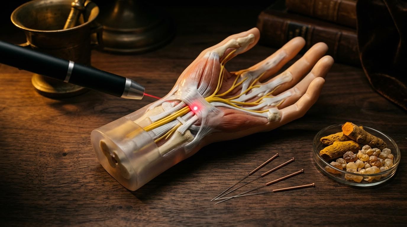 Laserakupunktur Hand – Karpaltunnelsyndrom nach Brustkrebstherapie